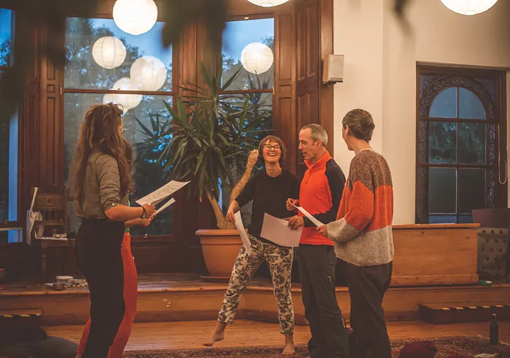 Authentic Connection Group in the Studio was one of the main ways I built relationships at the Centre. Photo credit: Egle Slowlands.